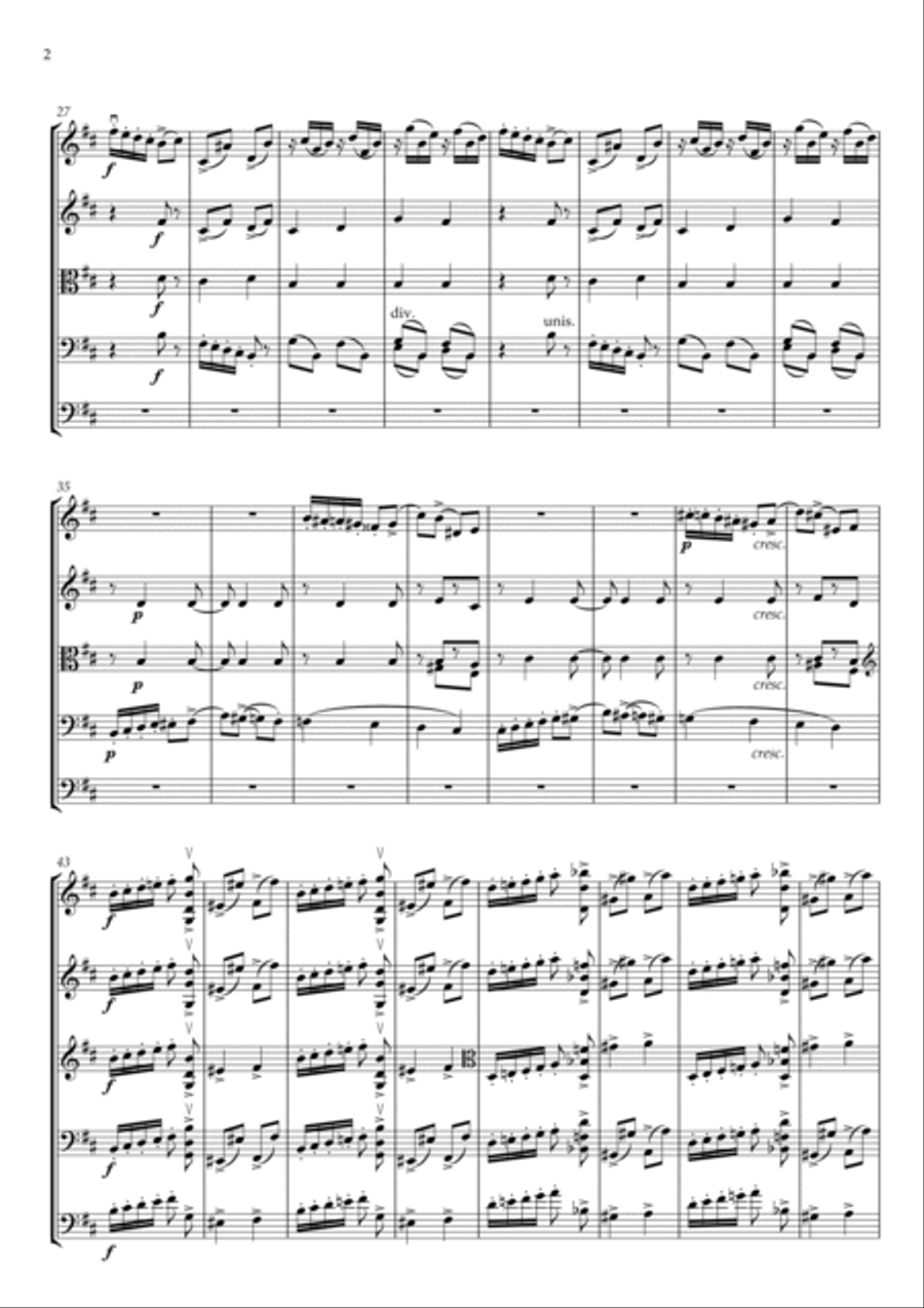 February: Carnival String Orchestra scores gallery preview page 2