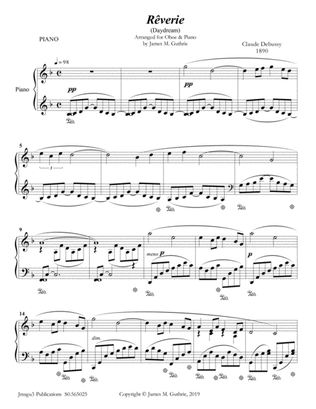 Debussy: Reverie for Oboe & Piano
