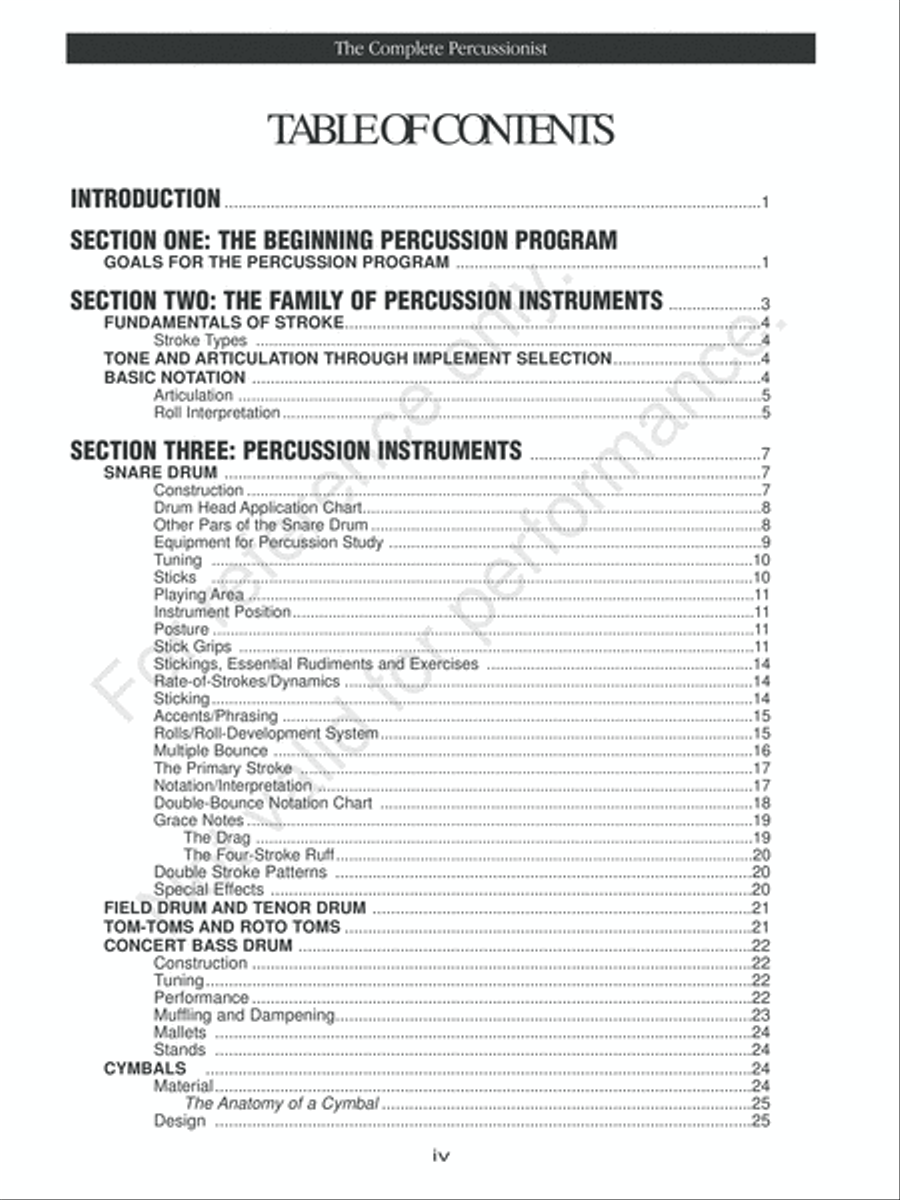 The Complete Percussionist Percussion scores gallery preview page 6