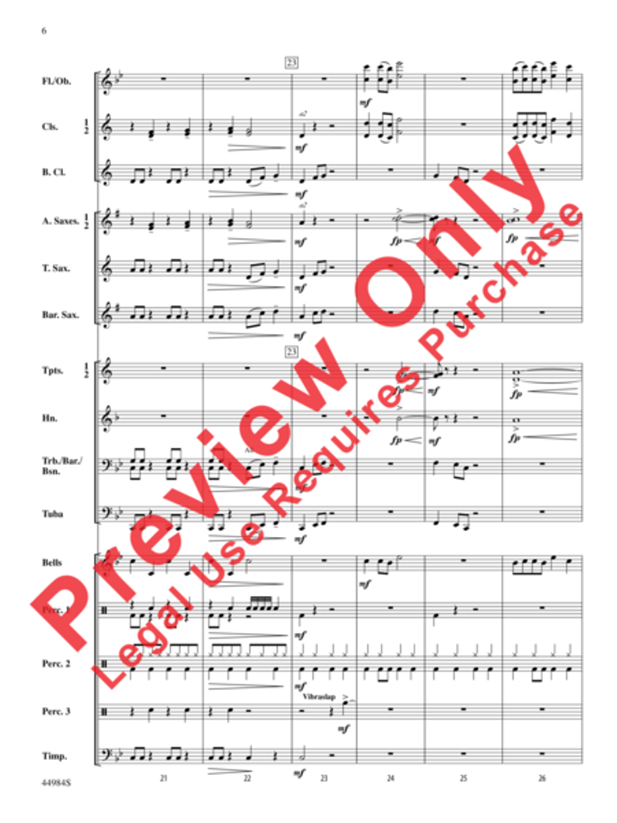 Power Surge Power Surge Concert Band scores gallery preview page 7