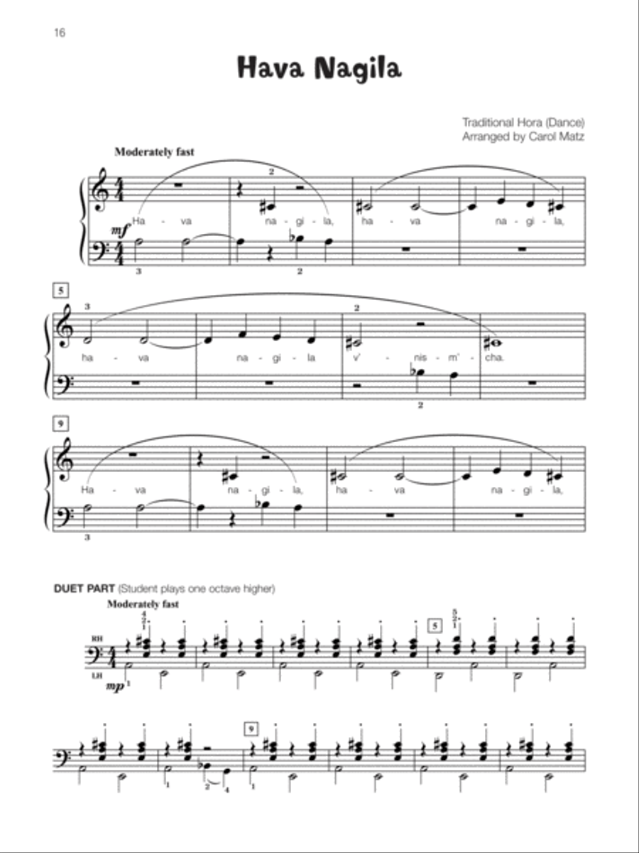 Famous & Fun Jewish Songs 1-3 (Value Pack) Piano Method scores gallery preview page 9