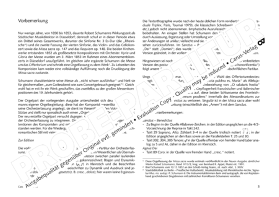 Missa sacra C Minor 4-Part scores gallery preview page 4