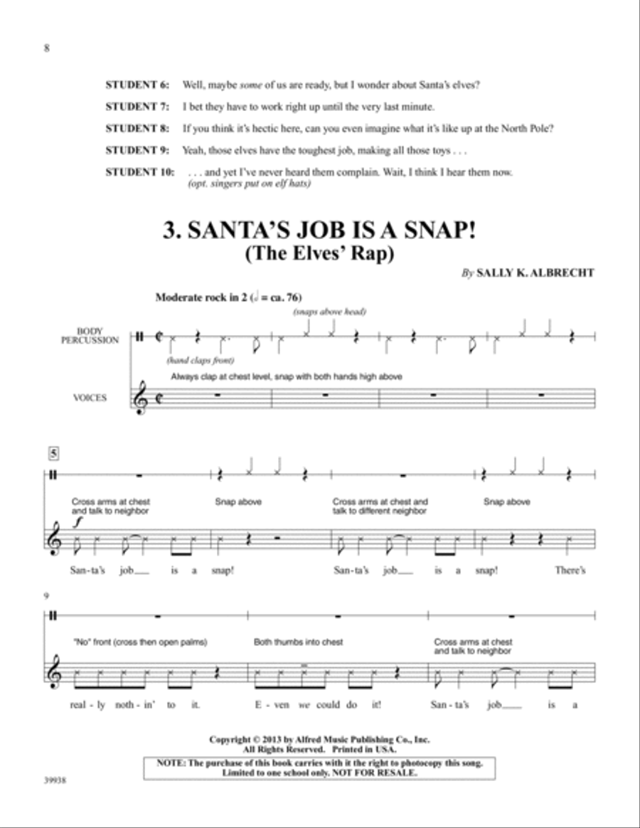 Crazy Christmas! Voice scores gallery preview page 10