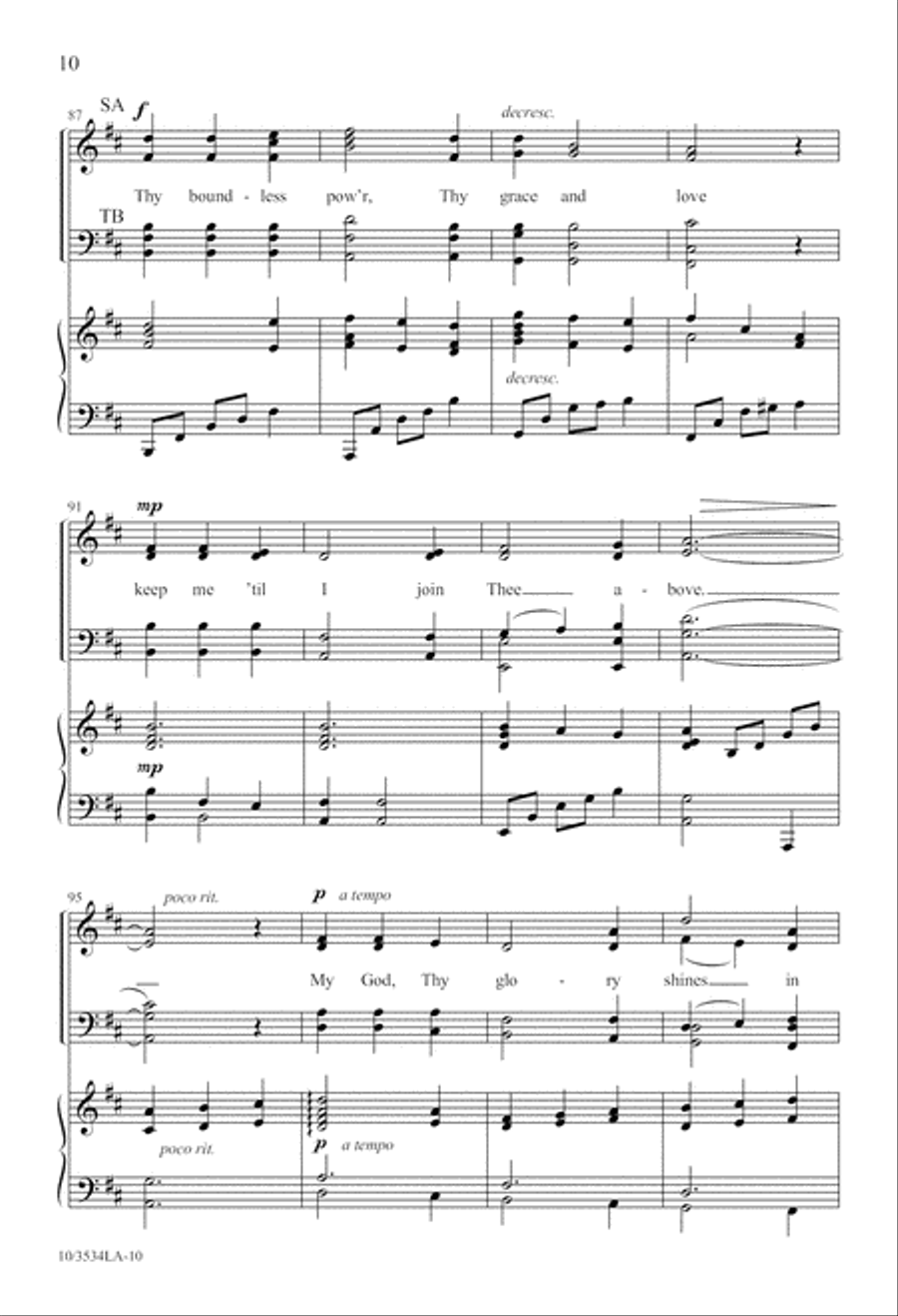 Thy Glory Shines 4-Part scores gallery preview page 10