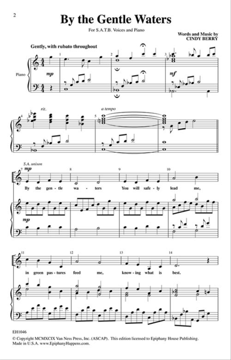 By the Gentle Waters 4-Part scores gallery preview page 2