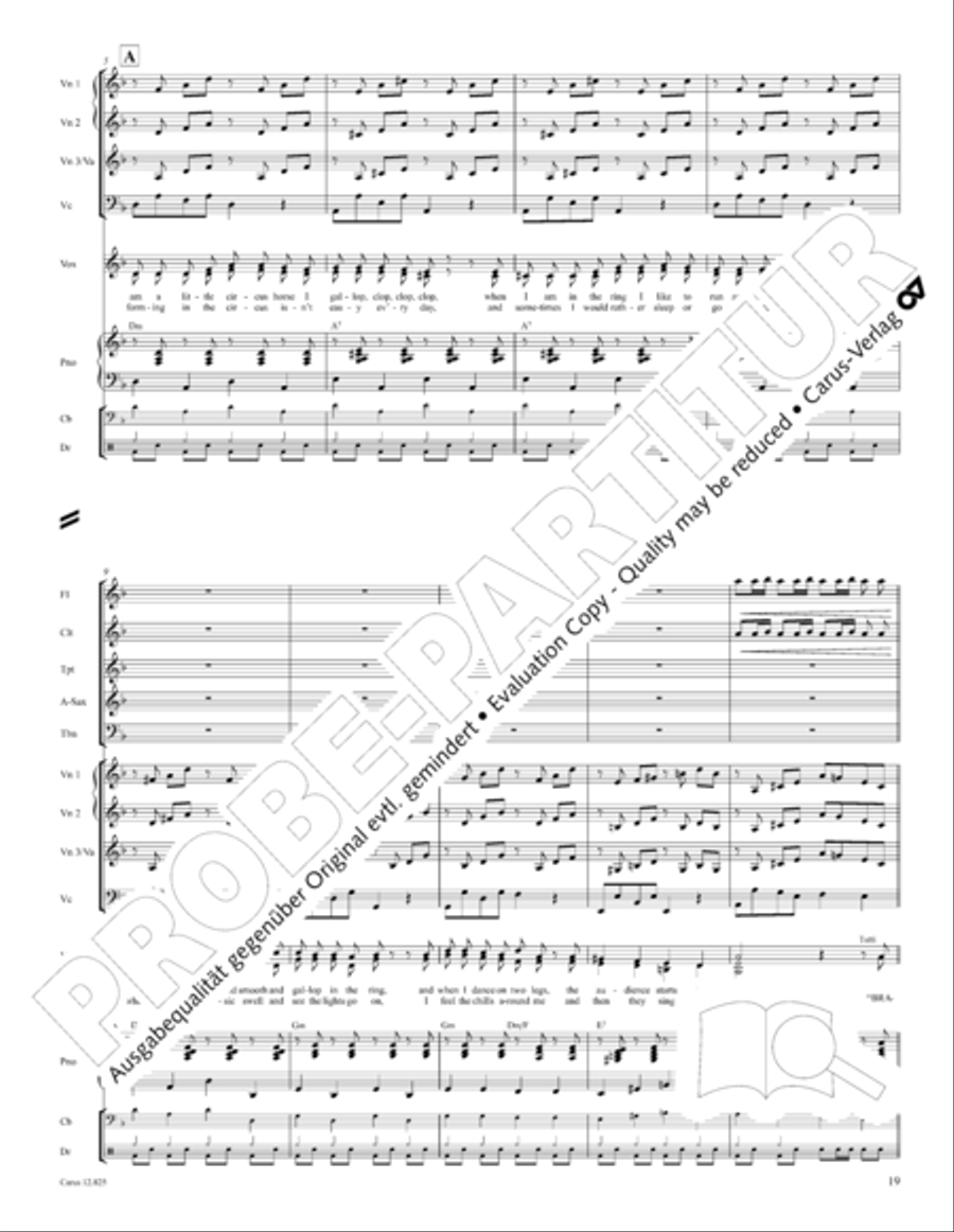 Circus Allegro Circus Allegro Choir scores gallery preview page 20