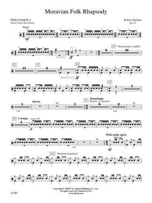 Moravian Folk Rhapsody: 2nd Percussion