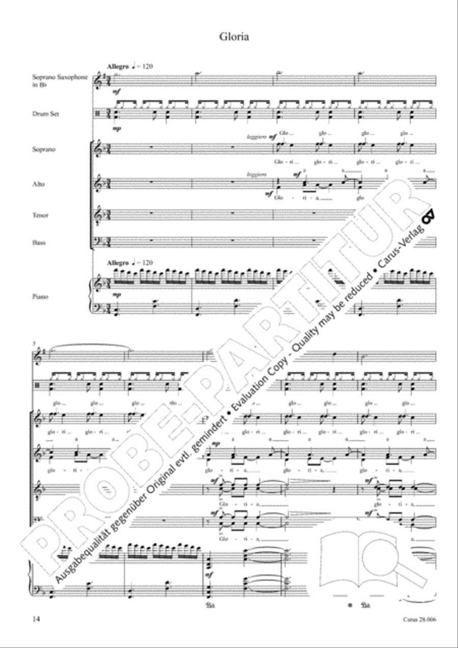 Pastoral Mass 4-Part scores gallery preview page 15