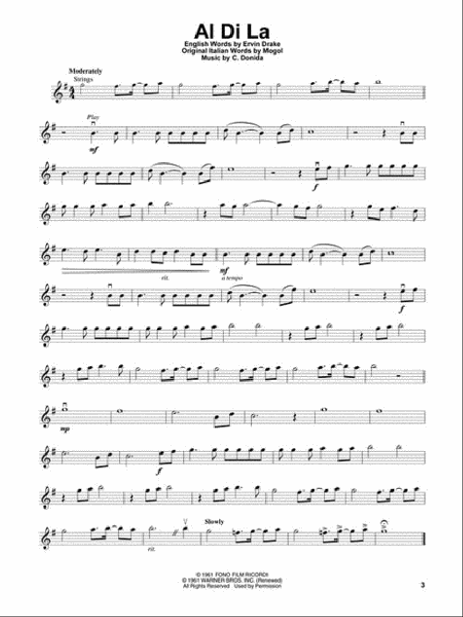 Italian Songs Italian Songs Violin Solo scores gallery preview page 3