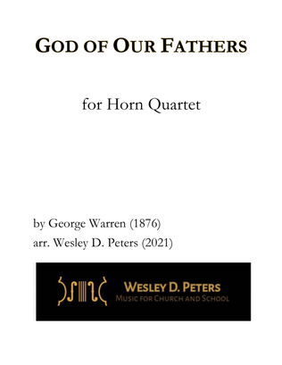 Book cover for God of Our Fathers (Horn Quartet)