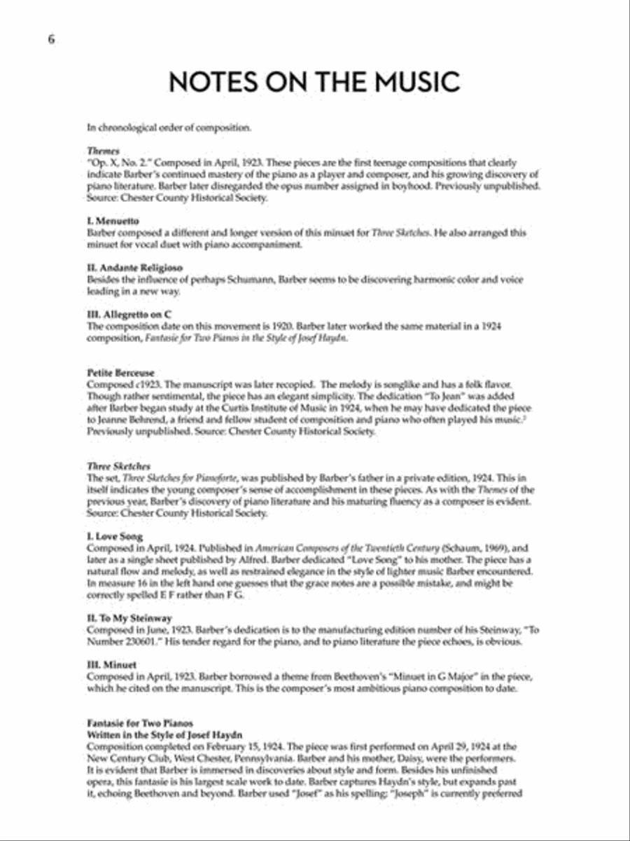 Early Piano Works Early Piano Works Piano Solo scores gallery preview page 5