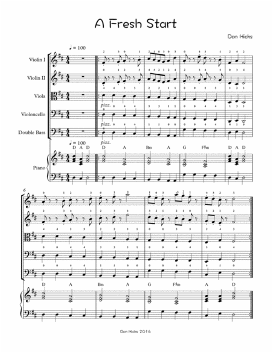 A Fresh Start A Fresh Start Full Orchestra scores gallery preview page 2