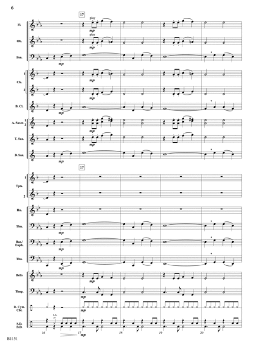 Stone Age Stomp: Score Concert Band scores gallery preview page 6