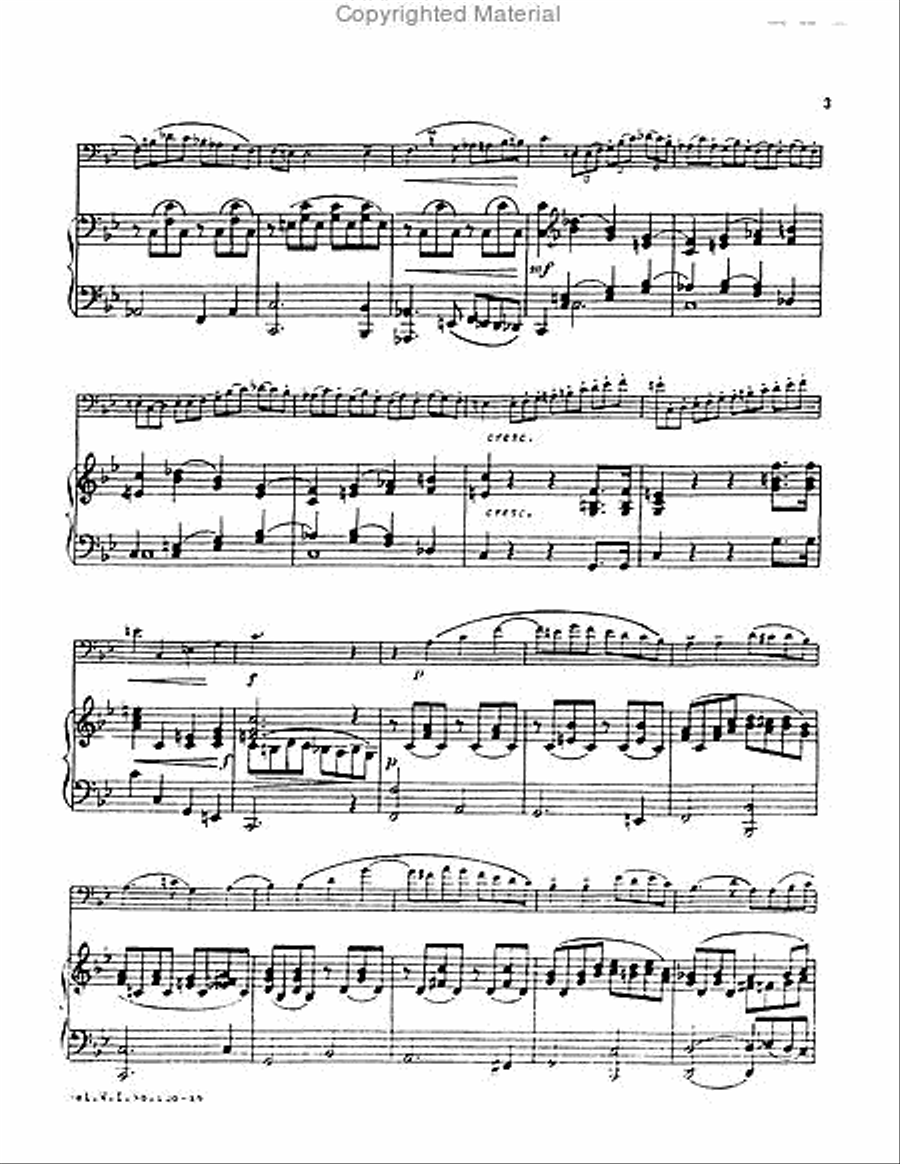 Concertino No. 1 in Bb Major First Movement Euphonium scores gallery preview page 4