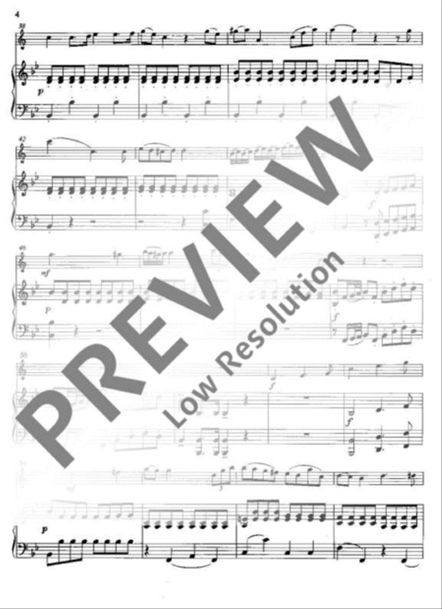 Concerto Bb major Clarinet scores gallery preview page 5