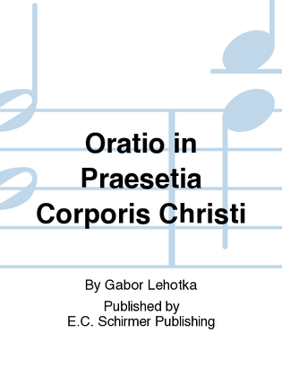 Oratio in Praesetia Corporis Christi