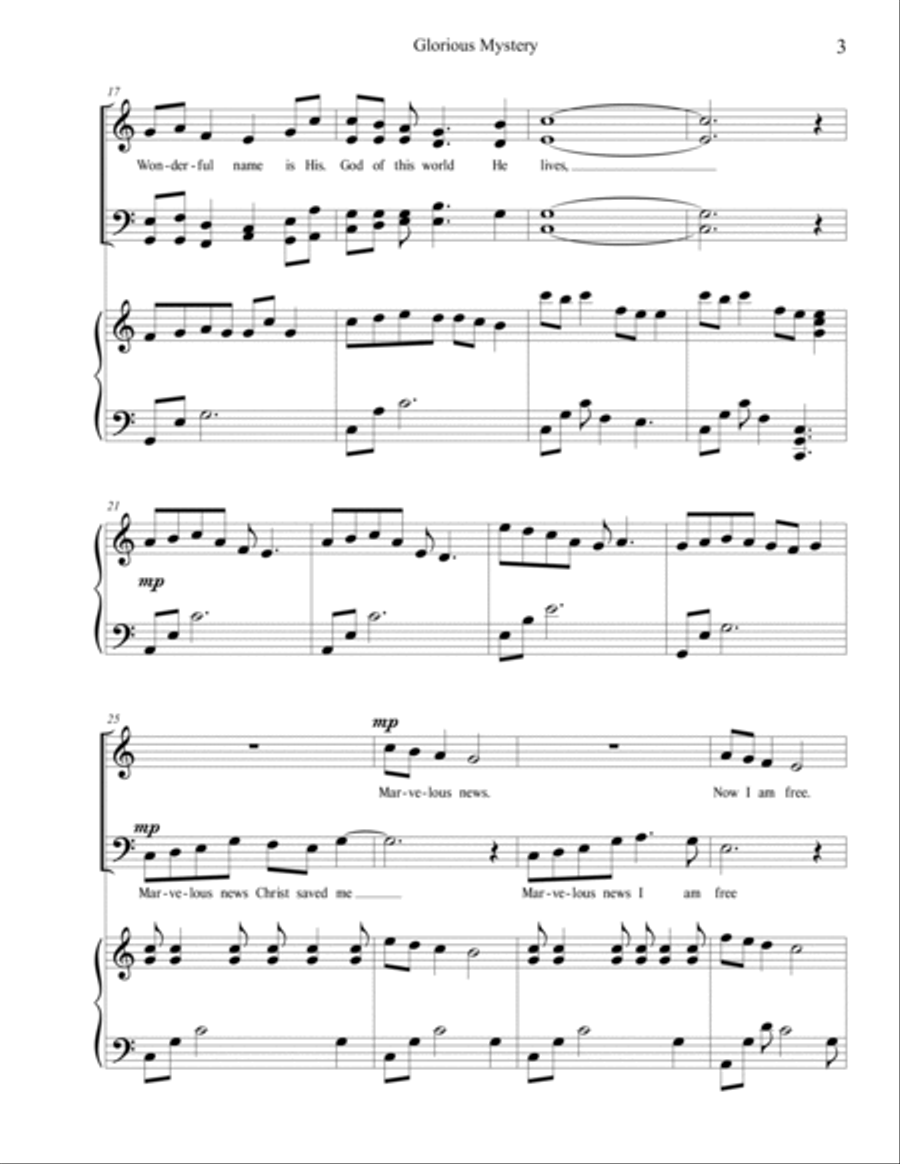 Glorious Mystery 4-Part scores gallery preview page 3