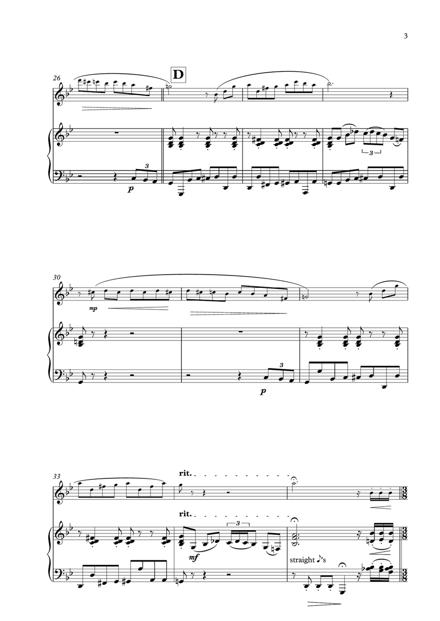 Für Elise Boogie Woogie for Treble Recorder & Piano Alto Recorder scores gallery preview page 3