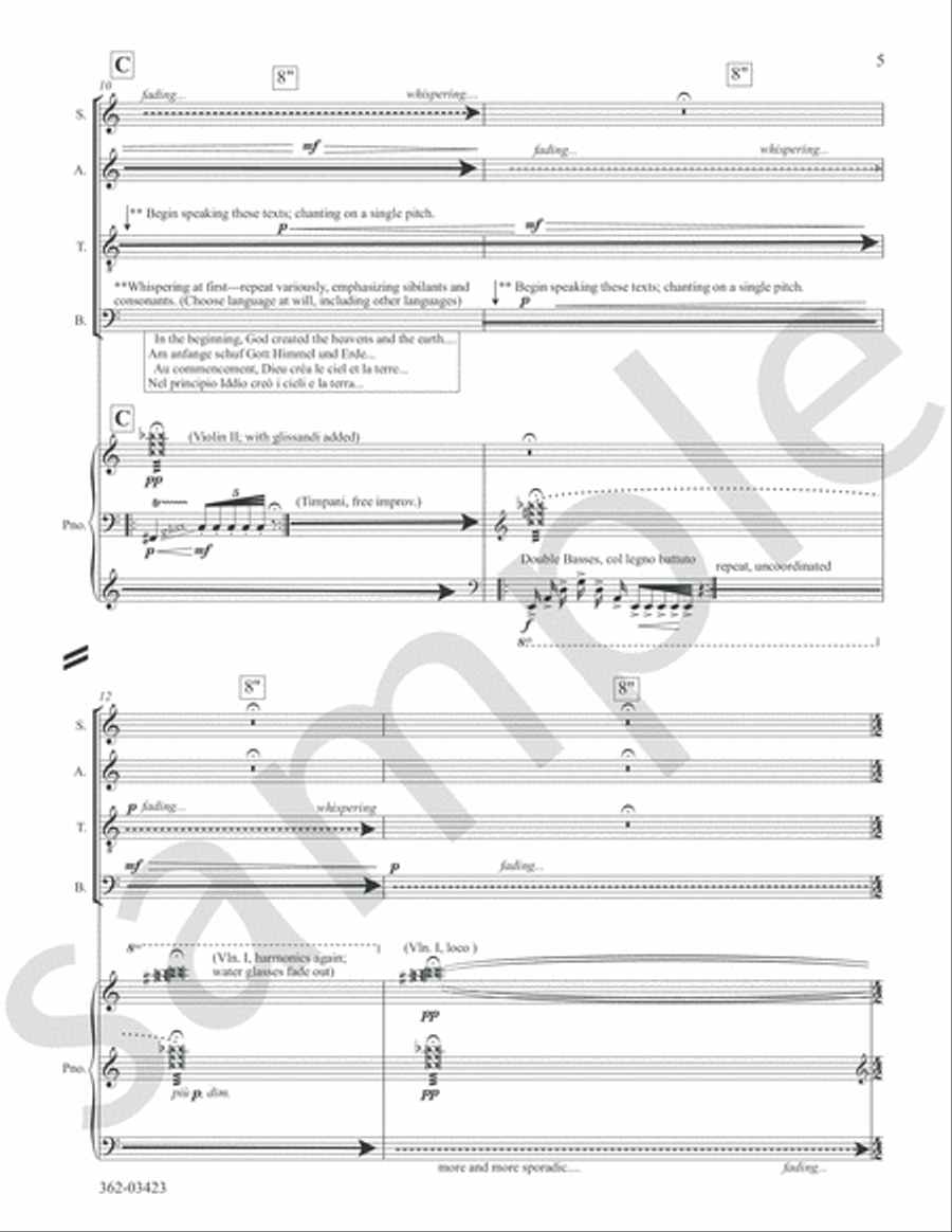 Without Form and Void 4-Part scores gallery preview page 6