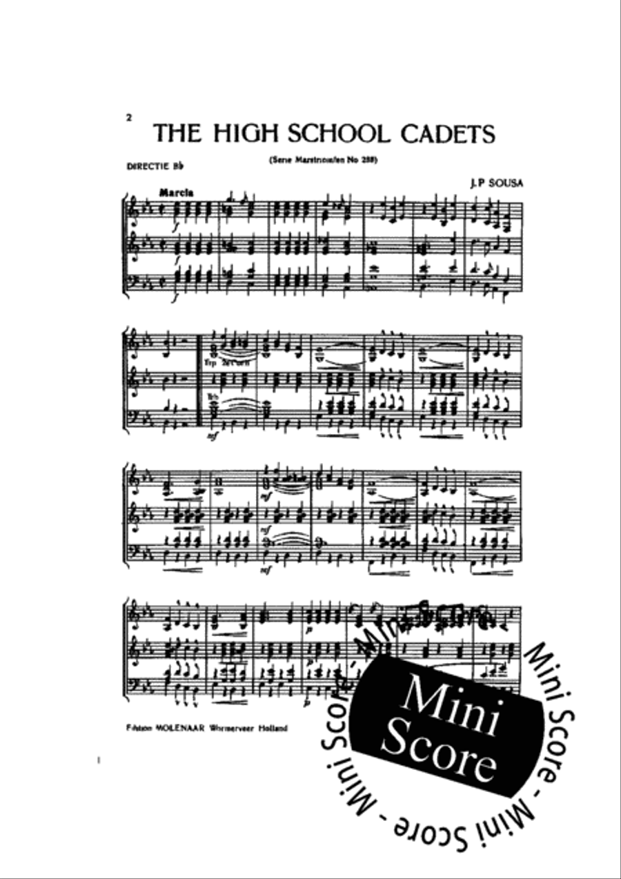 The High School Cadets Concert Band scores gallery preview page 4