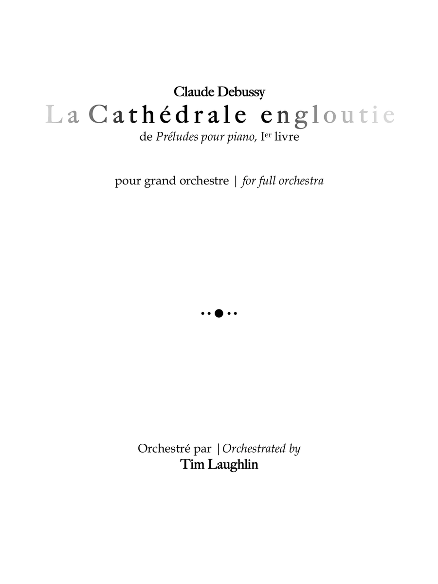 The Sunken Cathedral (La Cathédrale engloutie) Full Orchestra scores gallery preview page 3