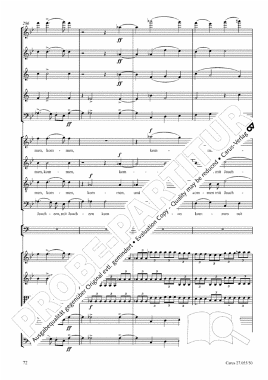 Ein Deutsches Requiem (German Requiem) 4-Part scores gallery preview page 79