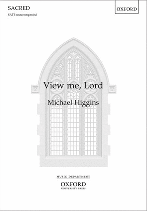 Book cover for View me, Lord