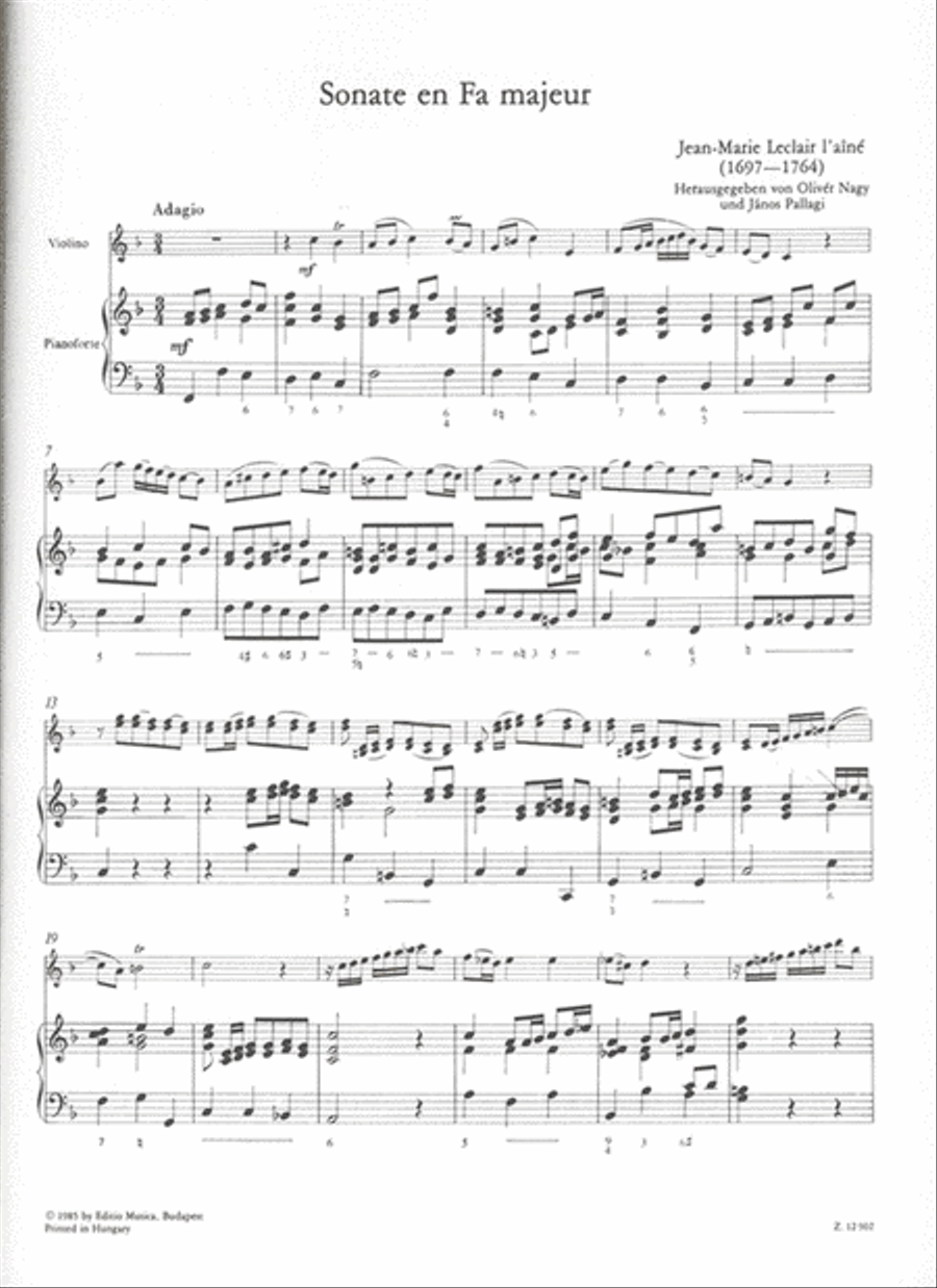 6 Sonaten I für Violine und Basso continuo Violin Solo scores gallery preview page 2