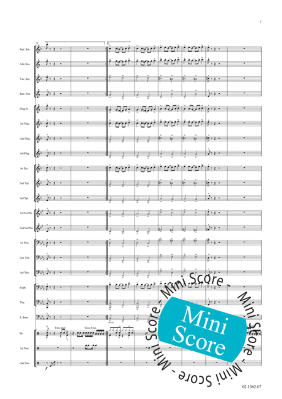 Fascinating Drums / Pavane In Blue Fanfare Band scores gallery preview page 11
