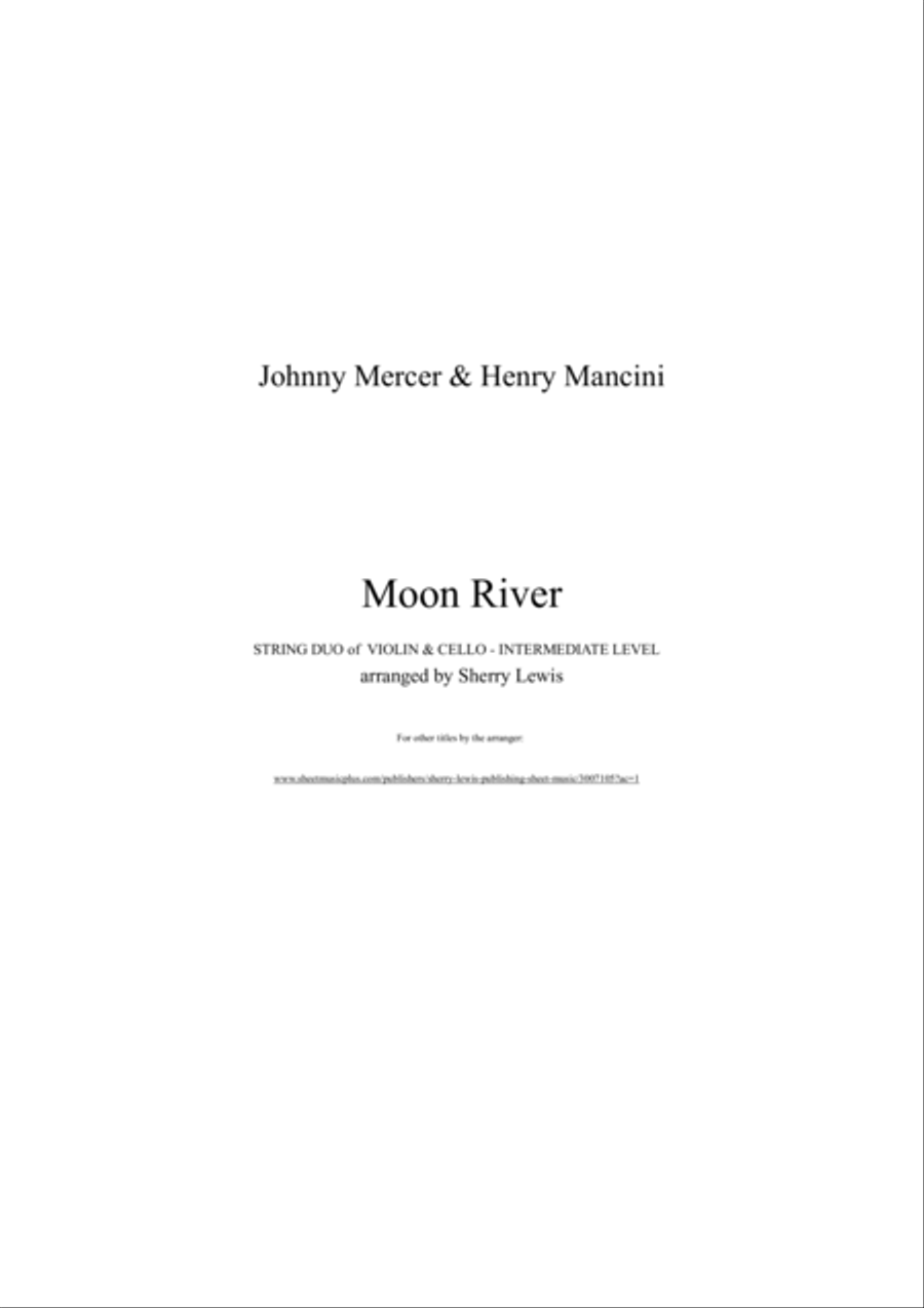 Moon River String Duet scores gallery preview page 2