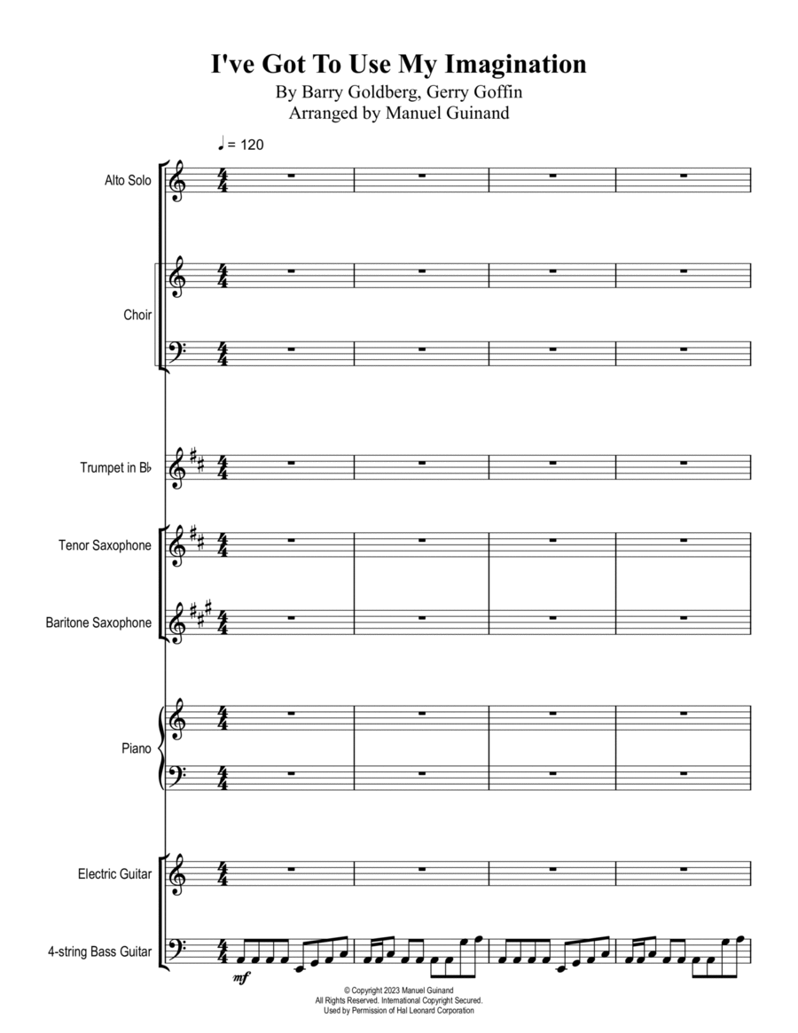 I've Got To Use My Imagination Concert Band scores gallery preview page 1