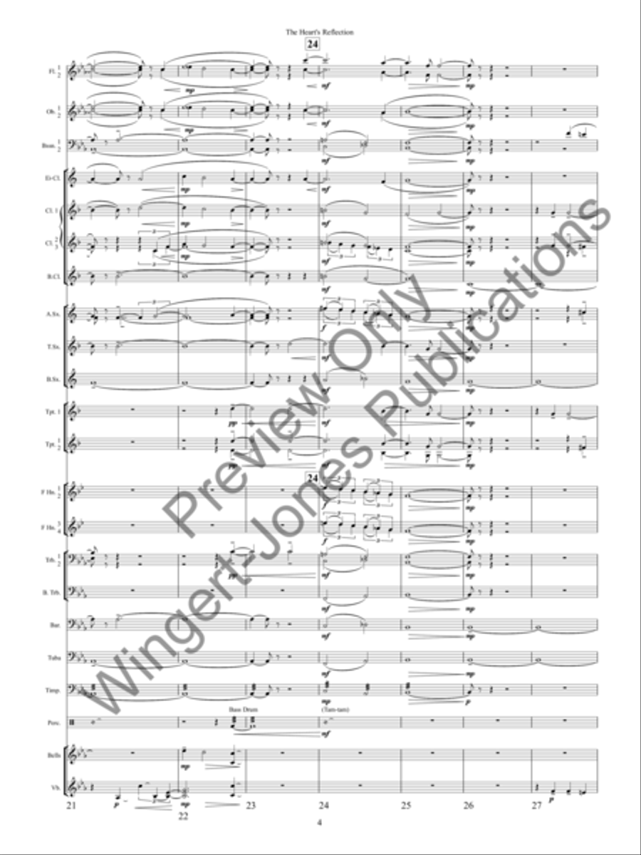 The Heart's Reflection Concert Band scores gallery preview page 7