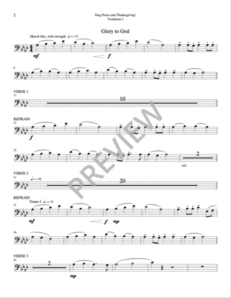 Sing Praise and Thanksgiving Mass-Choir, Cantor, Keyboard, Guitar Edition Choir scores gallery preview page 15