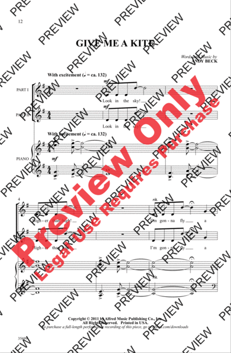 Songs of Flight Songs of Flight 2-Part scores gallery preview page 12