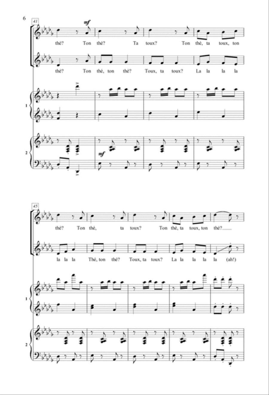 Ton Thé 4-Part scores gallery preview page 5