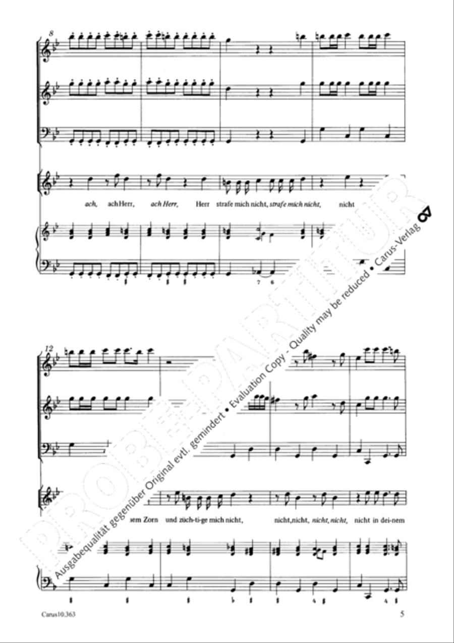 O Lord, punish me not (Ach Herr, strafe mich nicht) Soprano Voice scores gallery preview page 6