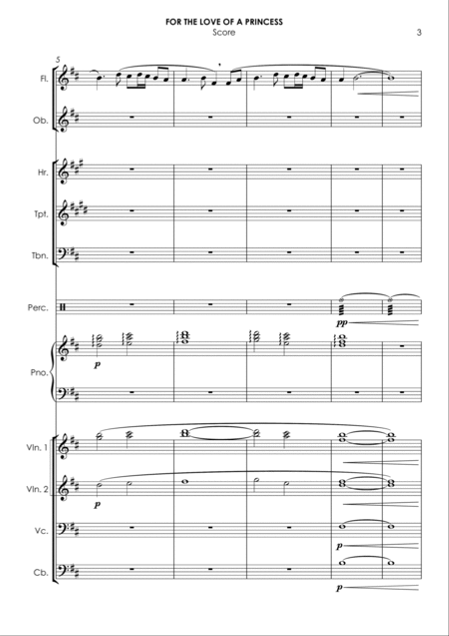 For The Love Of A Princess Chamber Orchestra scores gallery preview page 3