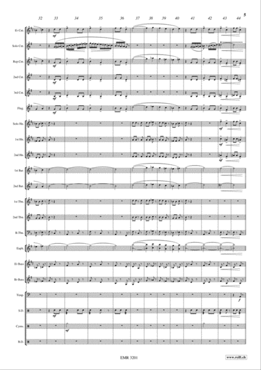 Wine Of Tokay Brass Band scores gallery preview page 6