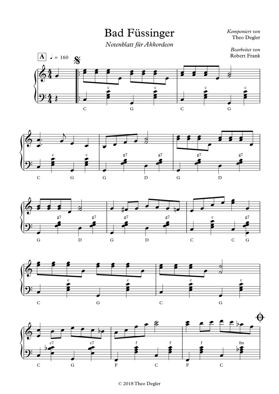 Bad Füssinger Polka Small Ensemble scores gallery preview page 1