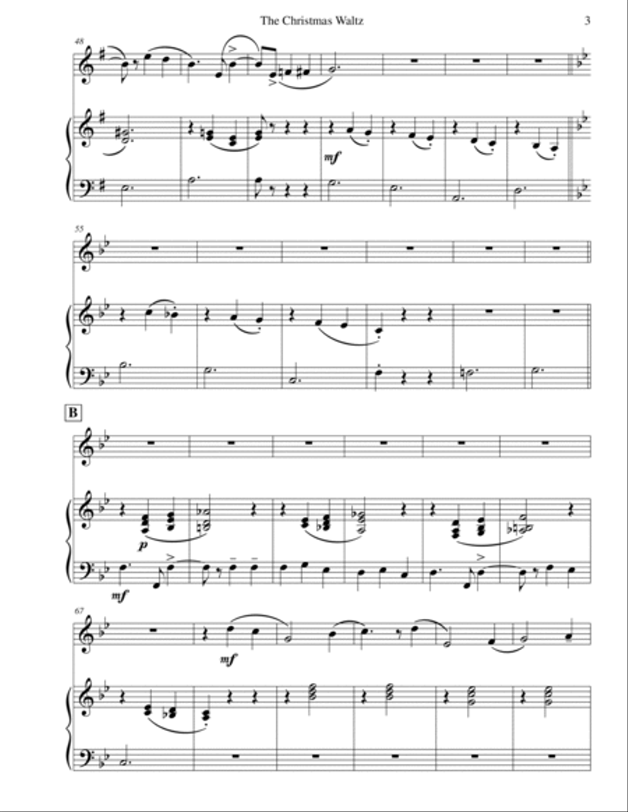 The Christmas Waltz Alto Saxophone scores gallery preview page 5