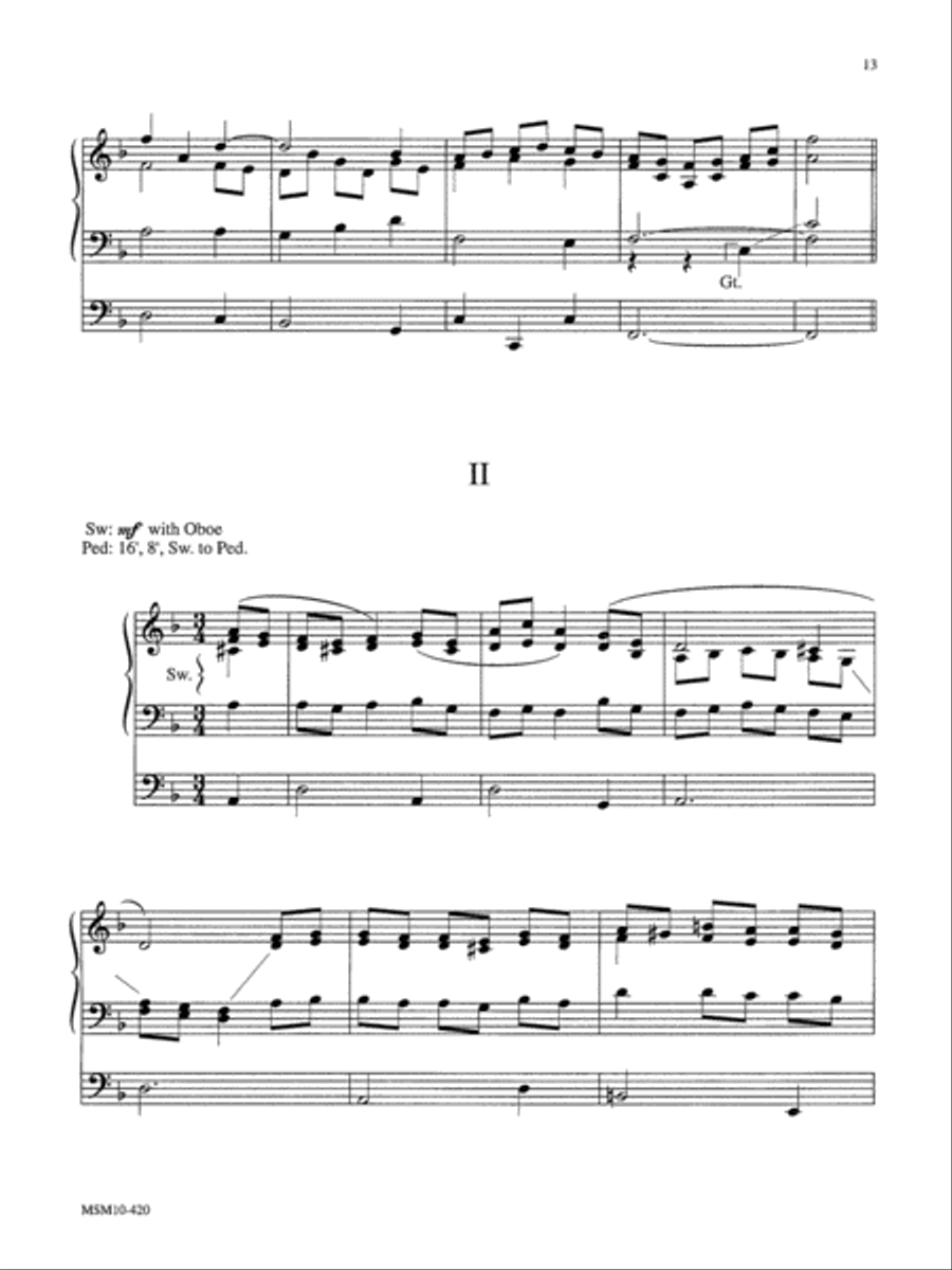 The Lord's my Shepherd, I'll Not Want Organ scores gallery preview page 2