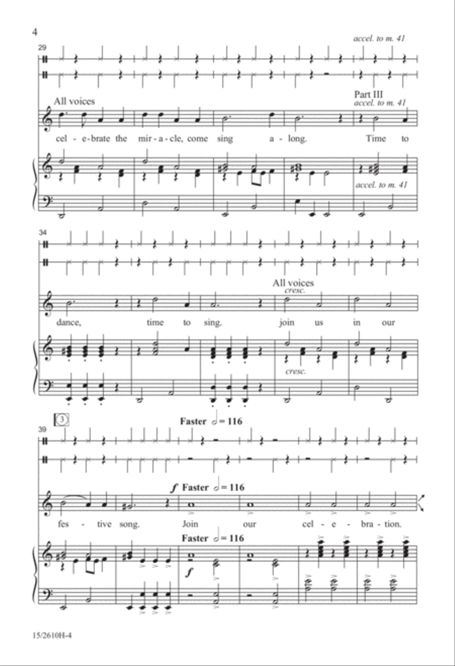 Hanukkah Nagilah Hanukkah Nagilah 3-Part scores gallery preview page 5