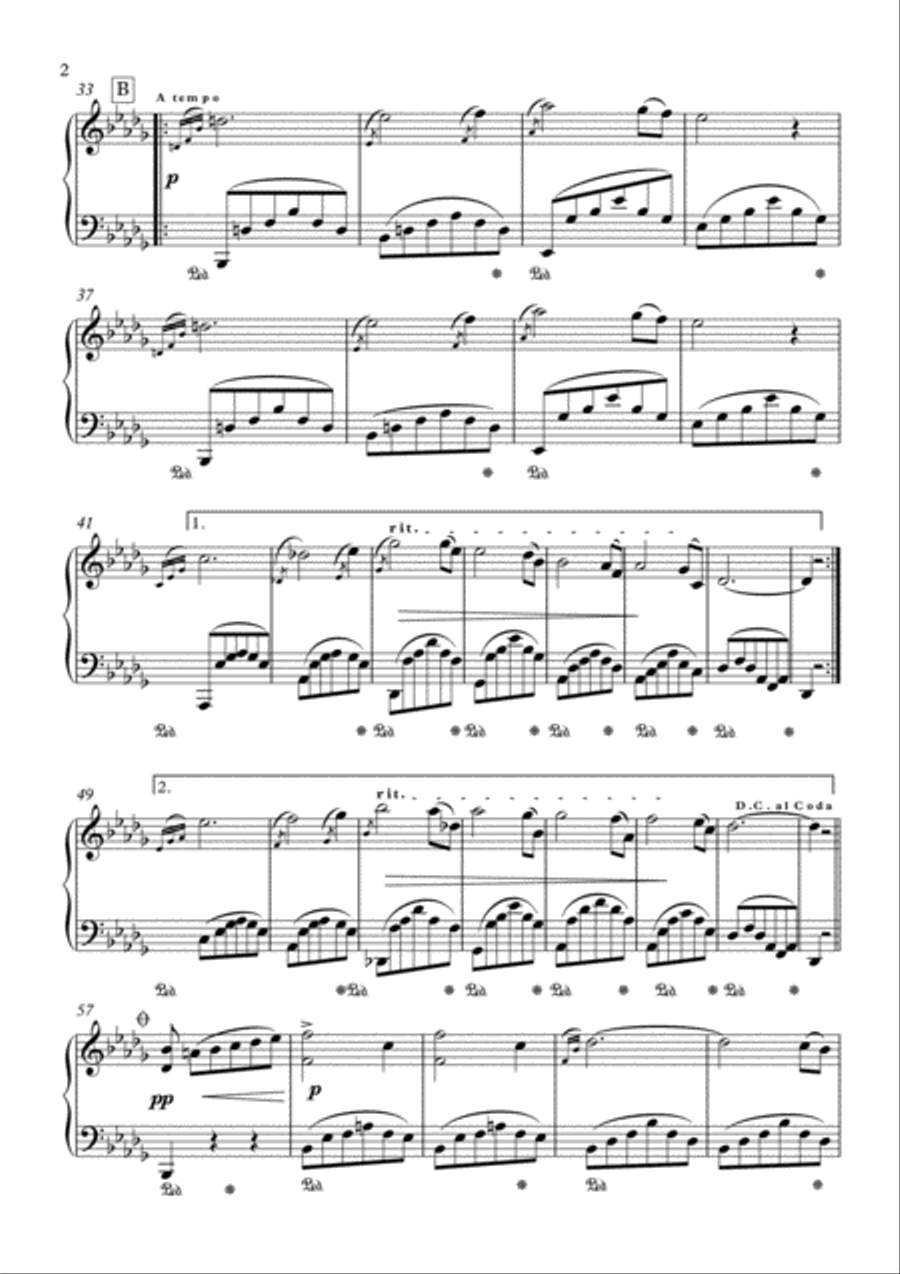 Advanced Piano Masterpieces for solo piano 19th century Romances Piano Solo scores gallery preview page 2