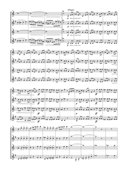 Overture from the opera "Nabucco" for Saxophone Quartet (SATB) image number null