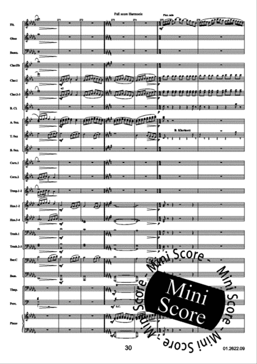 Reflections Over a Norwegian Concert Band scores gallery preview page 34