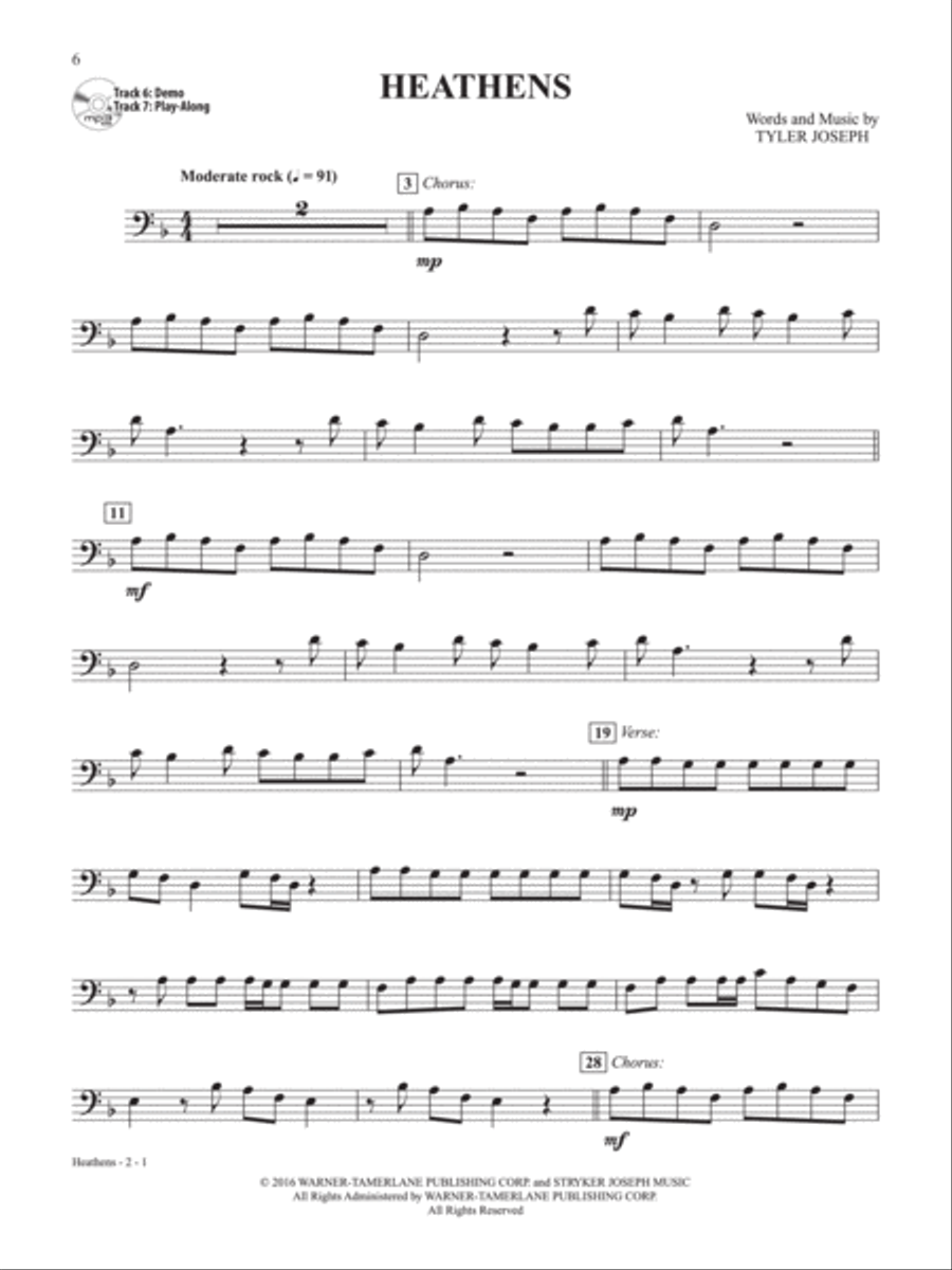 Easy Top of the Charts Playlist Instrumental Solos Trombone scores gallery preview page 4
