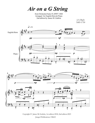 Bach: Air on a G String for English Horn & Piano