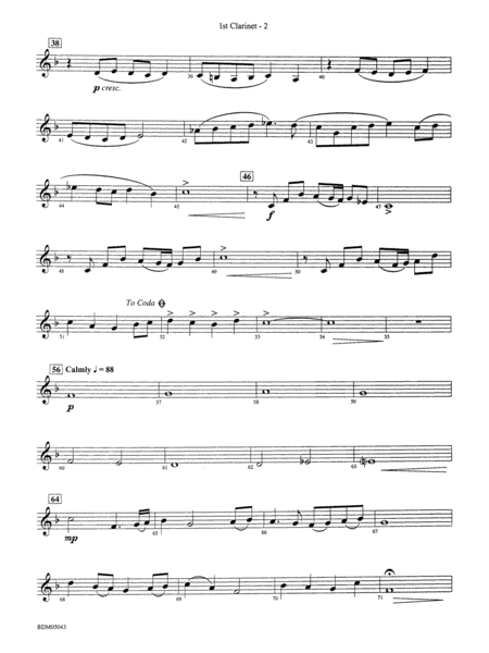 Abaco Overture: 1st B-flat Clarinet