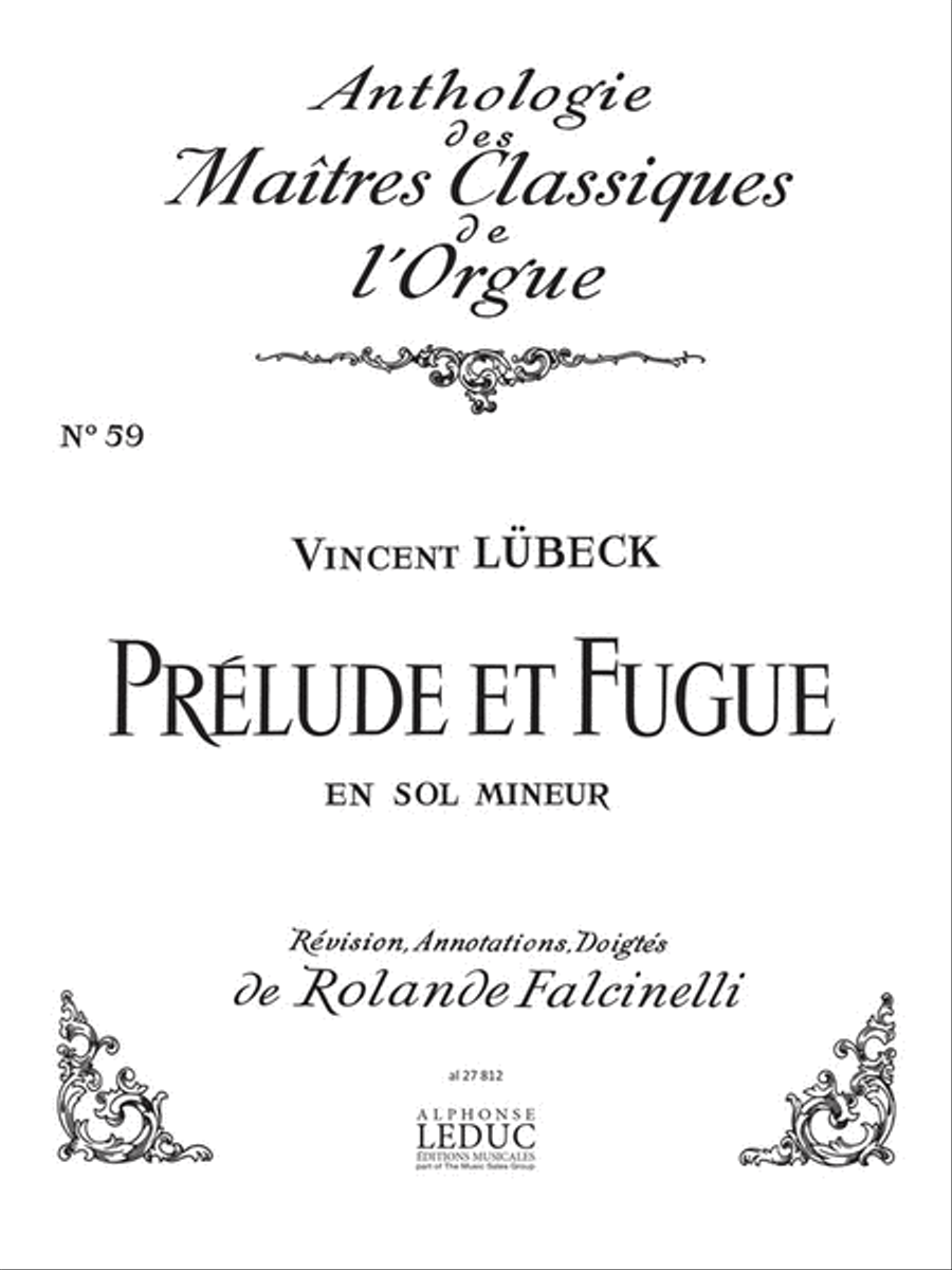 Prelude Et Fugue In G Minor (maitres Classiques No.59) (organ)