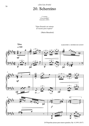 20 Piezas, Op. 4 (2017) No. 20. Scherzino